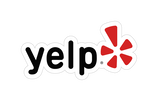 Yelp logo and link to profile